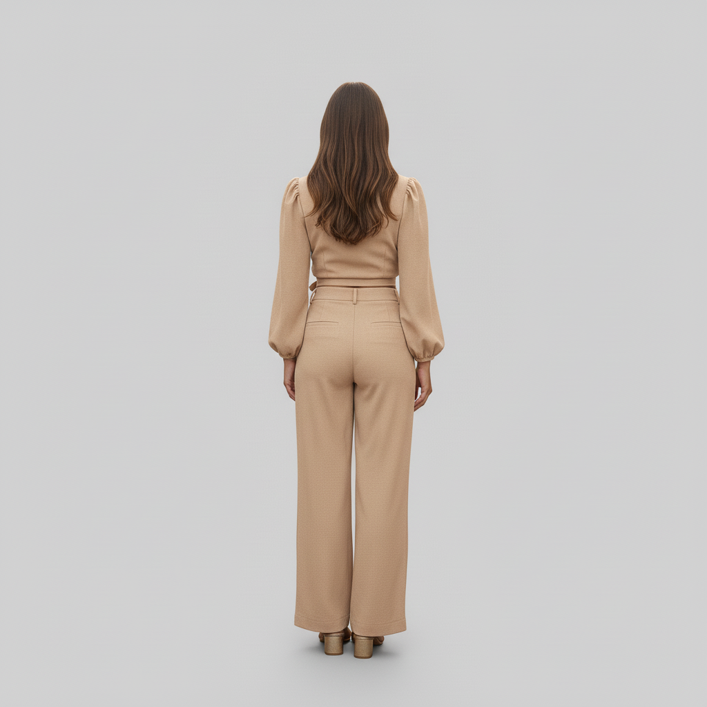 Leonior – Dames tweedelige set met top en broek – Poly-mix – Alle Seizoenen