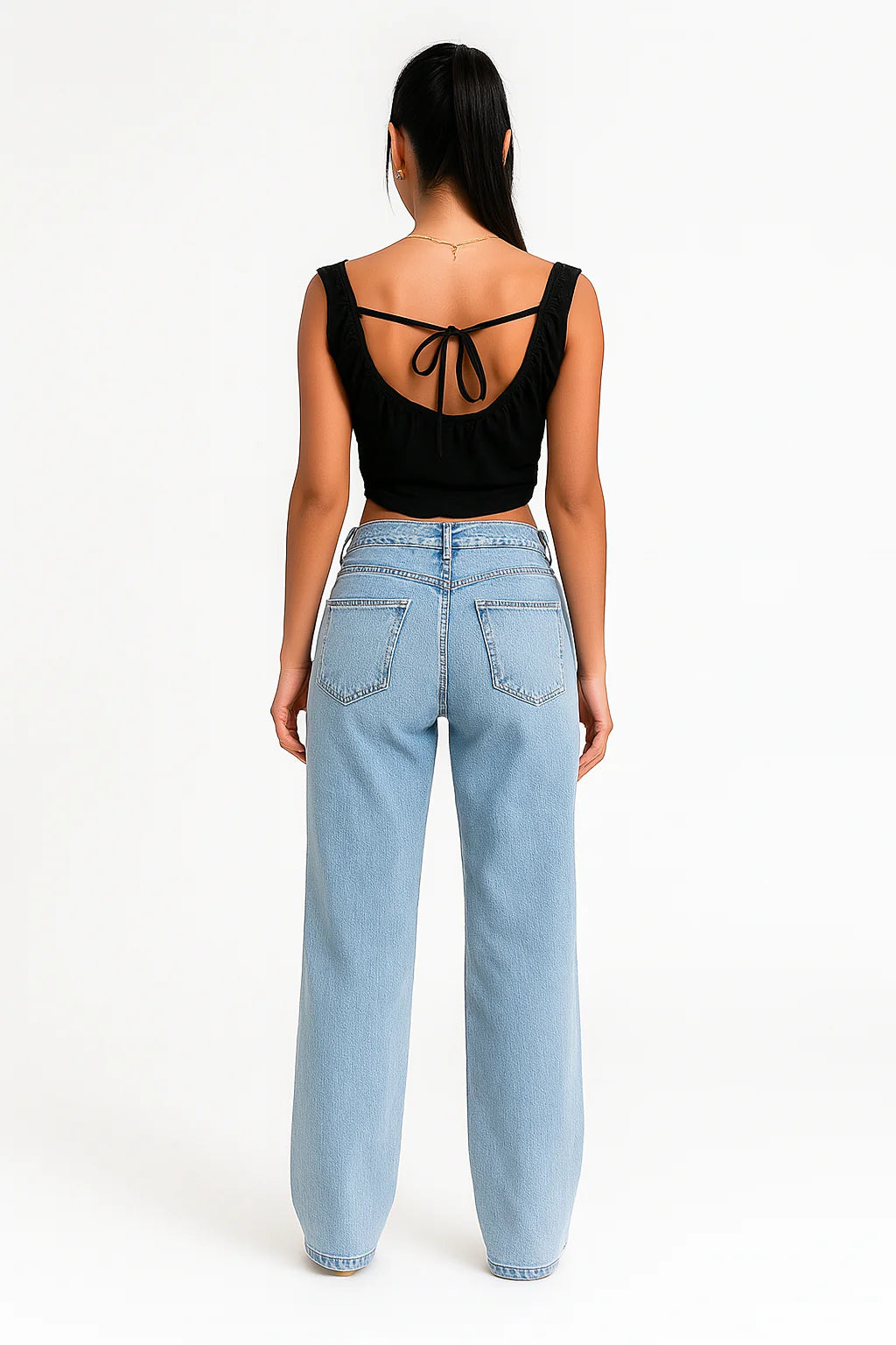 Élodie - Dames - Jeans broek - Kantoen - Alle seizoenen