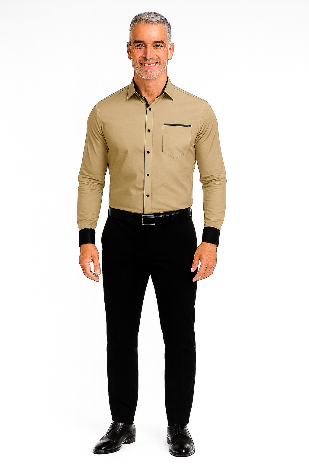 Riccardo – Trendy herenblouse – Polymix – Zomer / Lente / Herfst